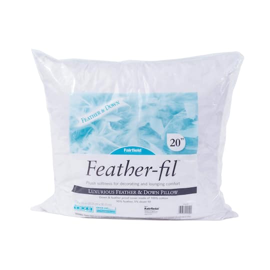 Feather-fil® Luxurious Feather & Down Pillow Insert, 20" x 20"